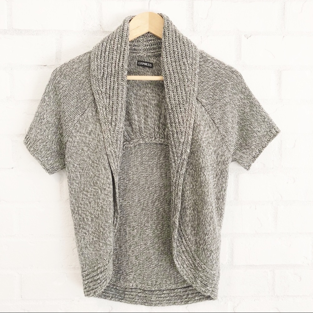 Express - Open Knit Short Sleeve Sweater